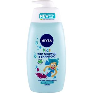 NIVEA Kids Boy zachte douchegel en shampoo voor de kinderen 500 ml
