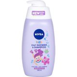 Nivea Kids Girl Douchegel en Shampoo 2in1 voor Kinderen 500 ml
