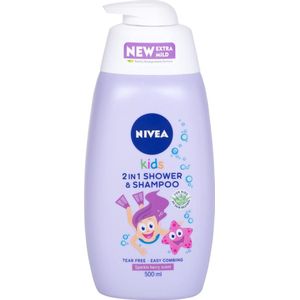 Nivea Kids Girl Douchegel en Shampoo 2in1 voor Kinderen 500 ml