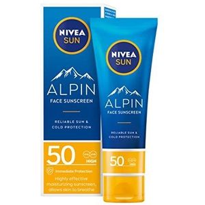 NIVEA SUN Face Alpin Zonnebrand Gezicht - SPF 50+ - Ski Zonnebrandcrème - 50 ml