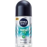 NIVEA MEN - Fresh Kick - Antitranspirant Roll-On - 50 ml