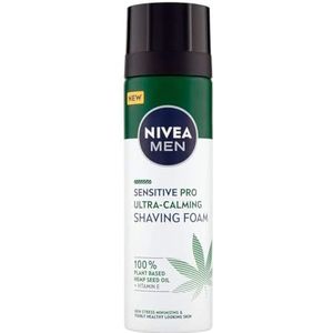 NIVEA Men Shaving Foam Sensitive Pro Ultra Calming, 200 ml (Pack van 2)