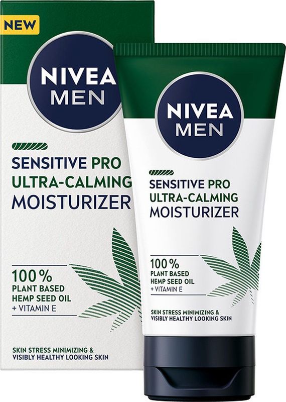 NIVEA MEN - Sensitive Hemp - Gezichtscrème - Kalmerend - Hennepolie - 75 ml