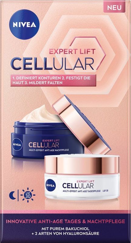 NIVEA - Hyaluron Cellular Filler - Gezichtscrème Set - 50 ml Dag- en Nachtcrème