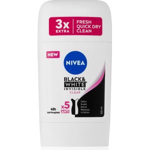 Nivea - Black & White Invisible Clear - Antitranspirant - 50 ml