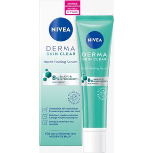 Nivea - Derma Skin Clear - Nachtpeeling - 40 ml - Reiniging voor Vrouwen