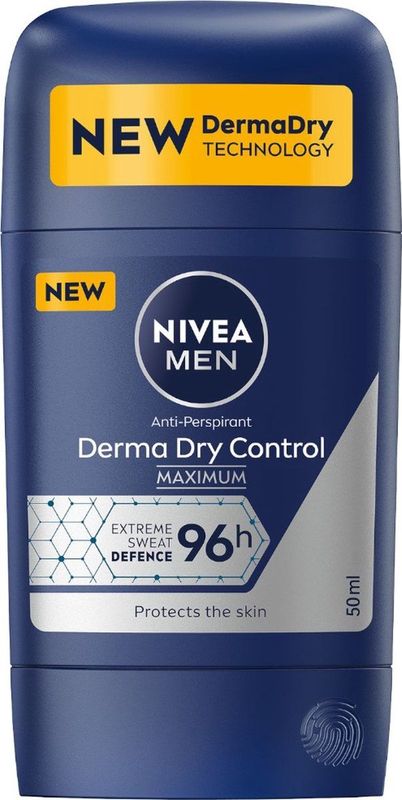 NIVEA MEN - Derma Dry Control - Antitranspirant - 50 ml