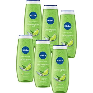 NIVEA Lemongrass & Oil Douchegel - 6 x 500ml - Voordeelverpakking