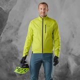 Loeffler - M Bike Jacket PL Active - Fietsjack - Geel - Lange Mouwen - Ademend en Waterdicht
