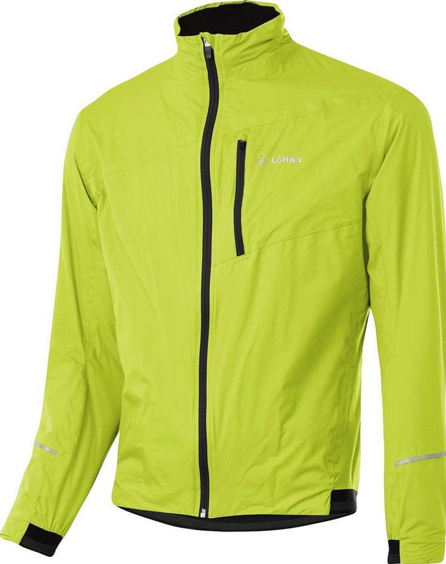 Loeffler - M Bike Jacket PL Active - Fietsjack - Geel - Lange Mouwen - Ademend en Waterdicht