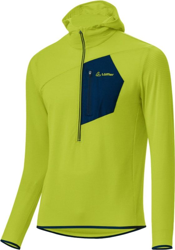 Loeffler shirt lange mouwen M HZ Hoody Aero TechFleece - Licht Groen