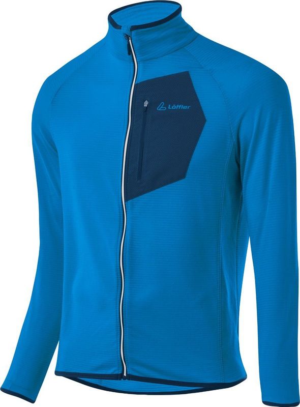Loeffler - Techfleece Shirt - Blauw - 96% Polyester, 4% Elastan