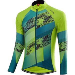 Loeffler - M Bike L/S Jersey Shalerock - Wielrenshirt - Groen - Lange Mouwen