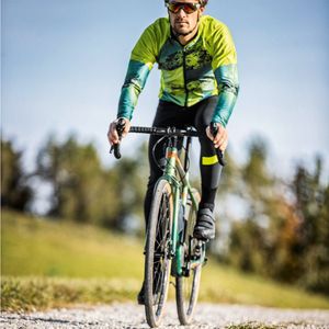 Loeffler wielrenshirt lange mouwen M Bike L S Jersey Shalerock - Groen