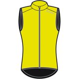 Loeffler fietsvest zonder mouwen Bike Vest Windshell - Neon Geel