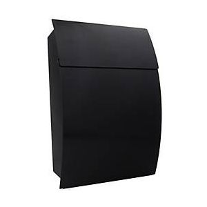 Rottner Brievenbus Harrow Zwart|46x32x10,5cm|Afmeting inworp: 30cm x 2cm|