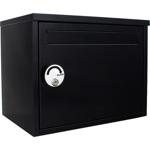 Rottner Pakketbrievenbus Parcel Keeper Galvaniseert staal |35x45x31cm | Zwart|