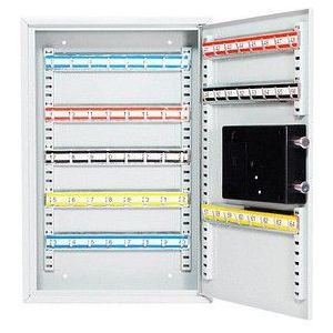ROTTNER S64 EL Schlüsselkasten grau mit 64 Haken Elektronikschloss
