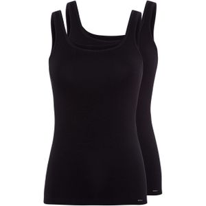 Skiny - Advantage - Tanktop - Zwart - Katoen - Verpakking van 2 Stuks