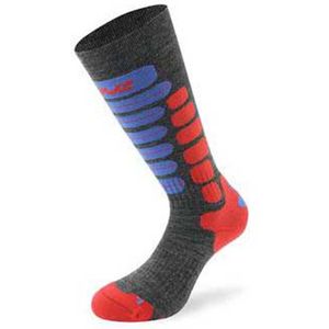 Lenz - Skiing Kids 2.0 - Lange Sokken - Grijs - EU 23-26 - Jongens, Meisjes