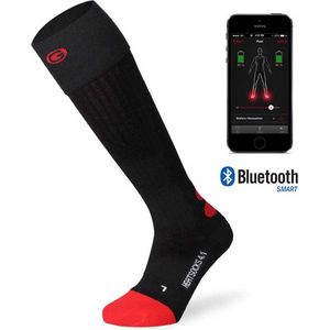Lenz - Heat Socks 4.1 - Verwarmde Skisokken - Zwart/Rood