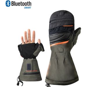 Lenz - Verwarmde Wanten 1.0 - Sporthandschoenen - Oranje/Groen - Polyester