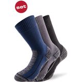 Lenz - Performance - Multisportsokken - Zwart/Antraciet - Katoen/Polyester/Polyamide/Elastaan - 3 Paar