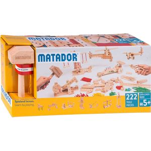 Matador 11222 E222 bouwspel vanaf 5 jaar, houtkleur, meerkleurig