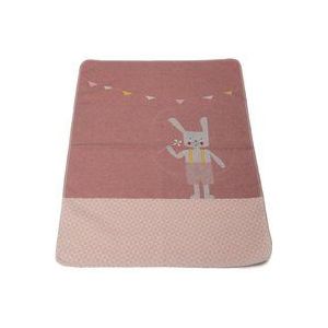 David Fussenegger 68466779 Jewel babydeken ""haas"" met stick, roze