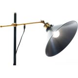 Globo - vintage Steh Stand Lampe Wohn Ess Zimmer Beistell Alt Messing Leuchte verstellbar 15053S