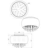 Lighting - KALLA - Deckenleuchte Metall verchromt, 5x E14