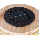 Led Solarlaterne hängend aus Bambus Korbgeflecht, Höhe 56,5cm