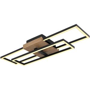 Globo - deckenleuchte - Kendra - schwarz - metall - led -