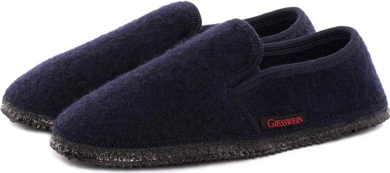 Pantoffels - Effen - Wol/Vilt - Profielzolen - Platte Hak