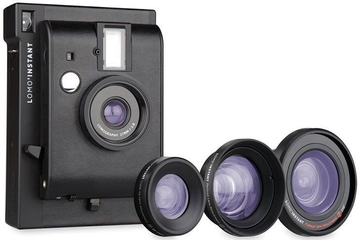 Lomography - Lomo Instant Camera - Analoge Camera - Zwart - Inclusief 3 Lenzen