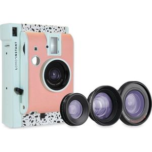 Lomo Instant Mini Milano Editie, Instant camera, Blauw, Roze