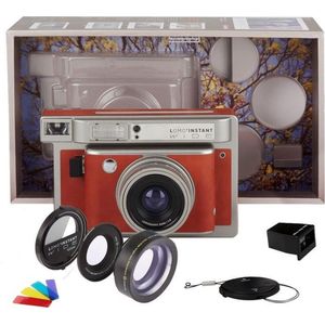 Lomography - Lomo'Instant Wide Combo Central Park - Instant Camera - Zwart - Inclusief Lenzen