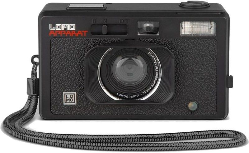 Lomography LomoApparat groothoek 35 mm filmcamera, ingebouwde flits- en kleurfilters, caleidoscooplens, close-up lens, splitser, meervoudige belichting, lange belichting