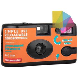 Lomography simple use reloadable film camera Turquoise