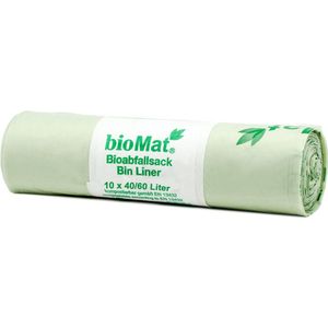 BioMat Compostable Waste Bag 40 - 60 liter 10 stuks