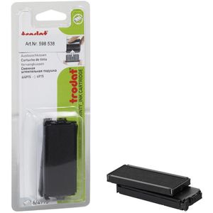Trodat vervangkussen zwart | voor stempel 4915 | blister met 2 stuks