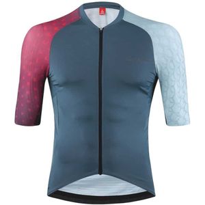 Loeffler - Bike Jersey FZ Statement Glam - Blauw - 85% Polyester, 15% Elastan