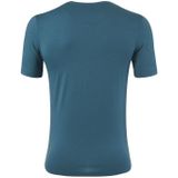 Loeffler - M Printshirt Tracking Merino Light - T-shirt - Blauw - Korte Mouwen
