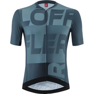 Loeffler - Bike Jersey FZ Signature - Korte Mouwen - Mid Dark Petrol - Blauw