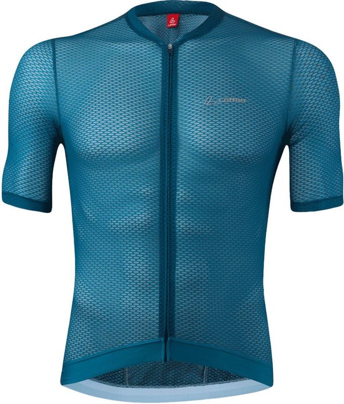 Loeffler - M Bike Jersey FZ Cool Air - Fietsshirt Korte Mouwen - Blauw