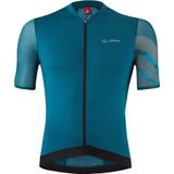 Loeffler - Bike Jersey FZ Pow Air - Korte Mouwen - Dark Petrol - Polyester/Elastan