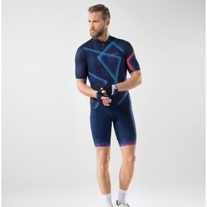 Loeffler fietsshirt korte mouwen M Bike Jersey FZ Penta Vent Dark Blue - Blauw