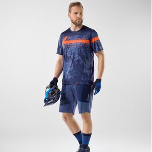 Loeffler fietsbroek kort Bike Shorts Lance - E CSL Vintigo voor heren - Blauw
