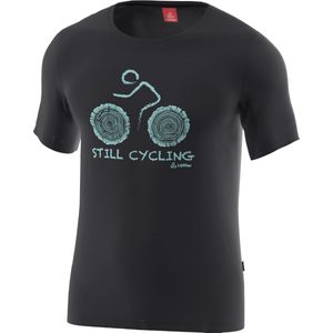 Loeffler - Shirt Korte Mouwen - Printshirt - Zwart - Merino - Tencel™