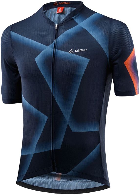 Loeffler fietsshirt korte mouwen M Bike Jersey FZ Penta Dark Blue - Blauw